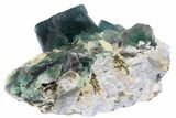 Seafoam-Green, Cubic Fluorite (Large Crystals) - Huanggang Mine #182654-2